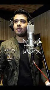 Kshitij Vedi, singer, holding mice, in the studio  , singing , headphones