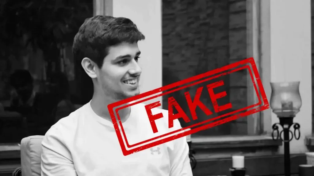 Fake , Dhruv Rathee , smile , black and white image