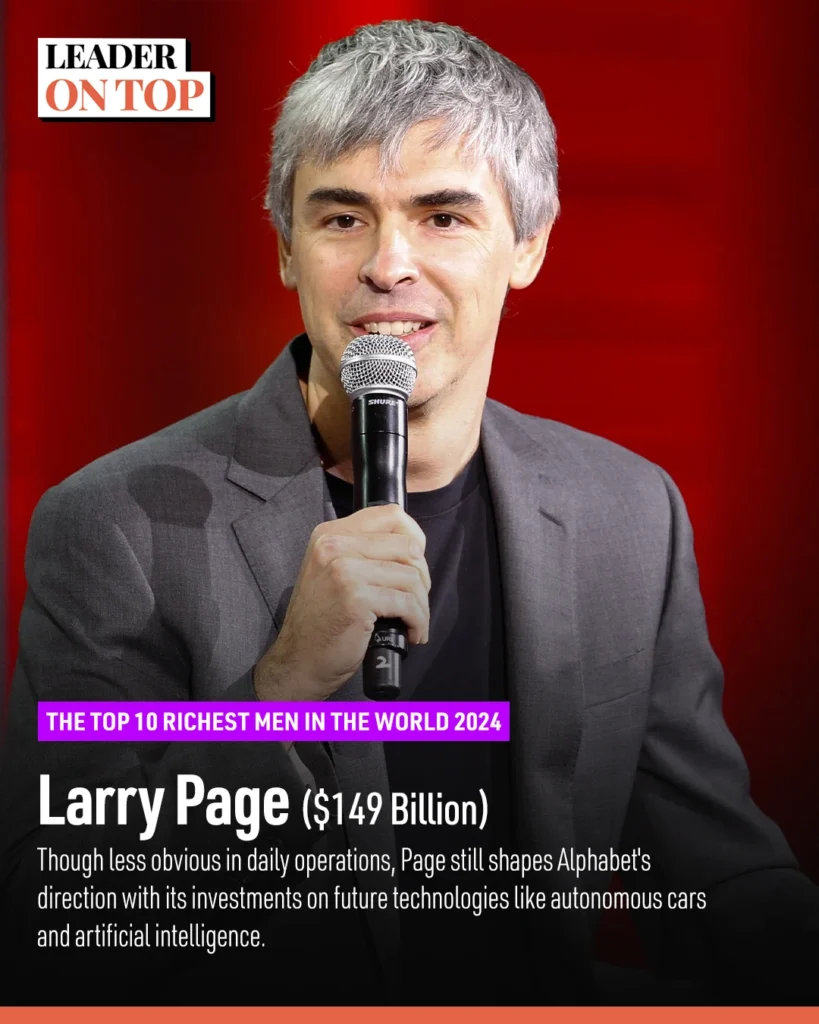 The Top 10 Richest Men in the World 2024 , Larry Page